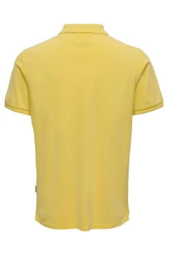 Only & Sons Polo Pique Marron Medio Clearance