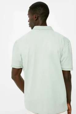 * Polo Pique Basico Verde Clearance