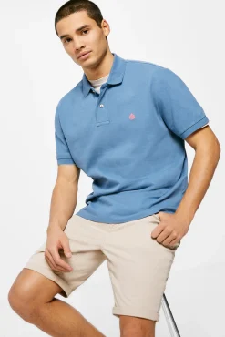 * Polo Pique Basico Azul Medio New