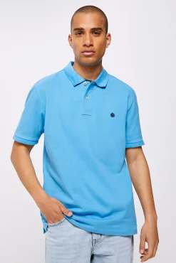 * Polo Pique Basico Azul Sale