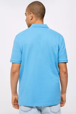 * Polo Pique Basico Azul Sale