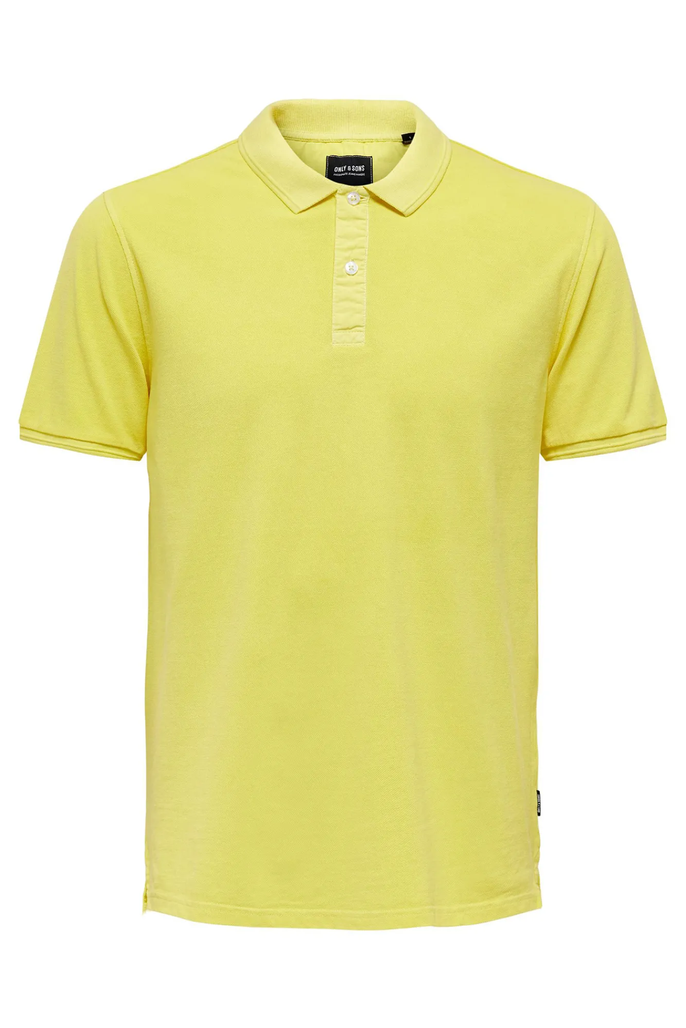 Only & Sons Polo Pique Basico Amarillo Discount