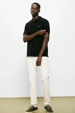 * Polo Pique Basico Negro Sale