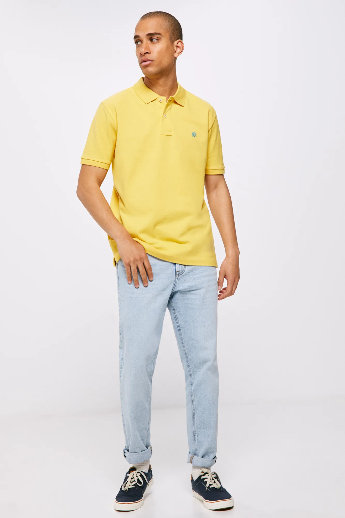 * Polo Pique Basico Dorado Outlet