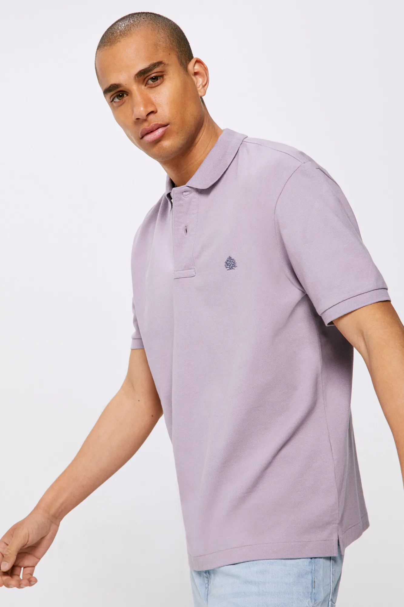 * Polo Pique Basico Morado Sale