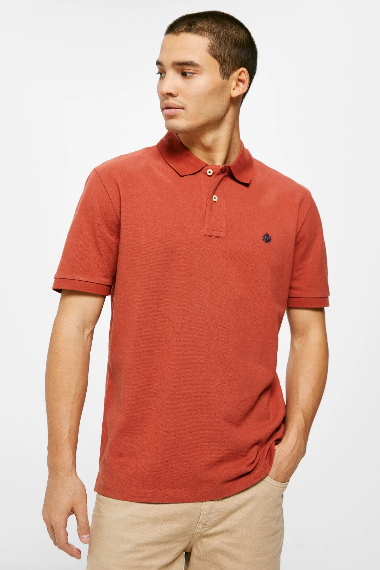 * Polo Pique Basico Naranja Best