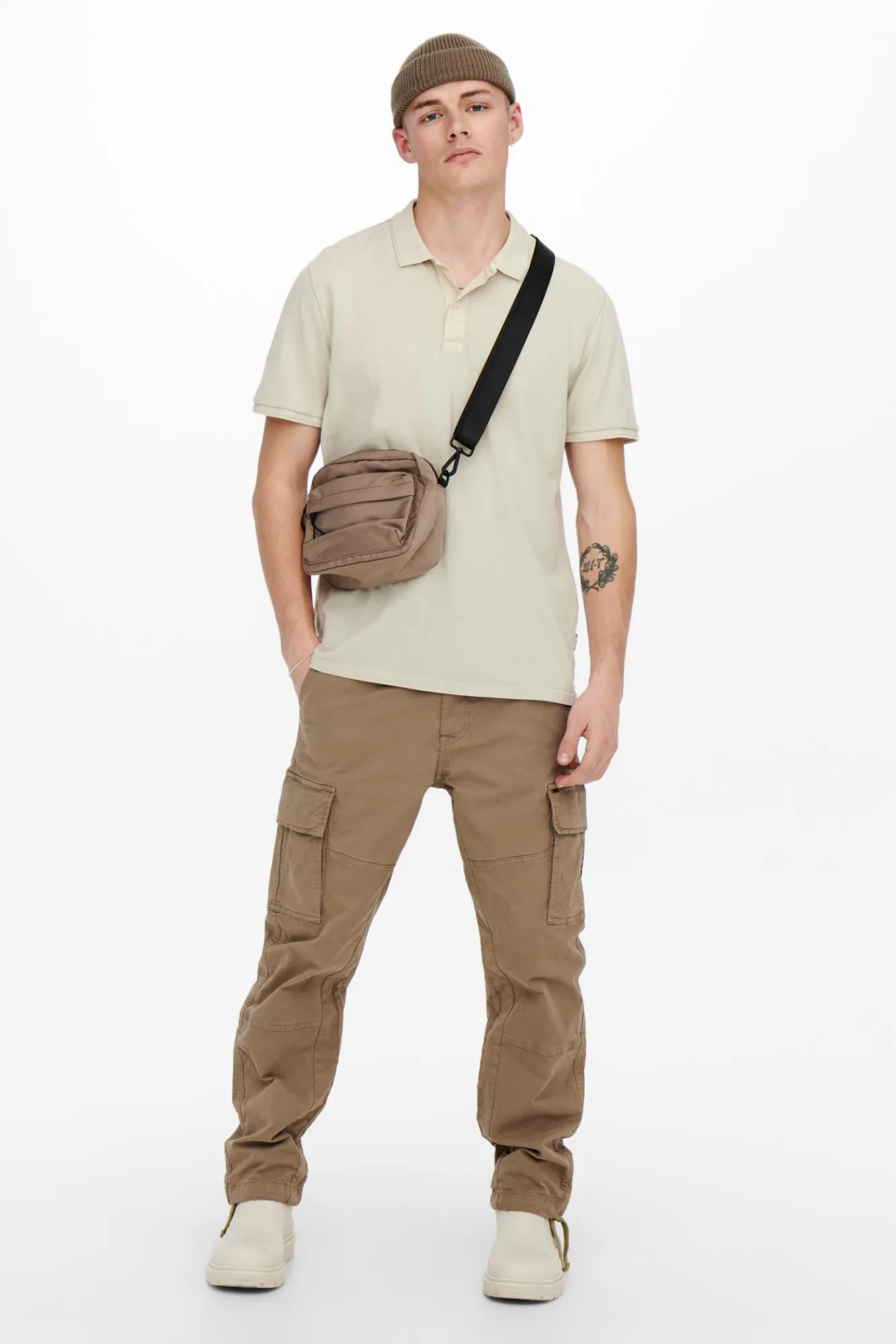 Only & Sons Polo Pique Basico Gris Medio New
