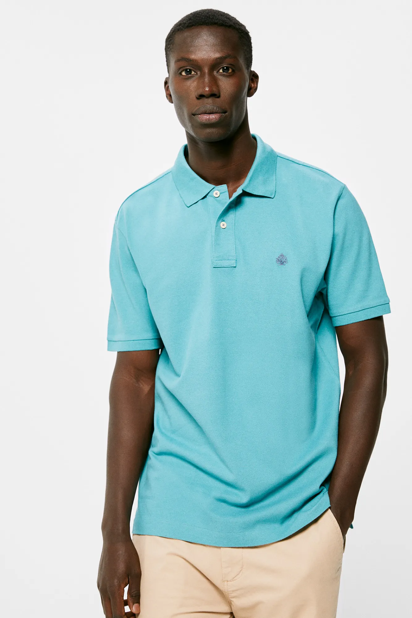 * Polo Pique Basico Turquesa Online