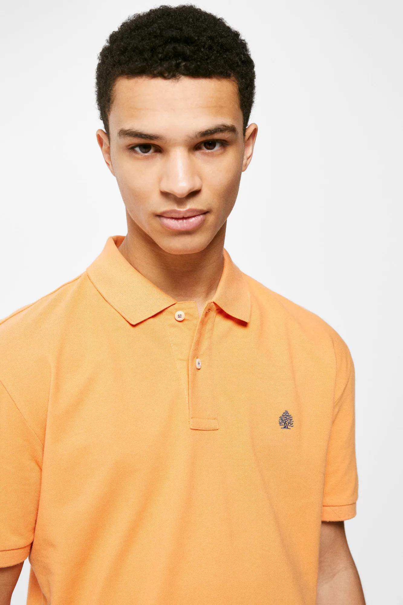 * Polo Pique Basico Naranja