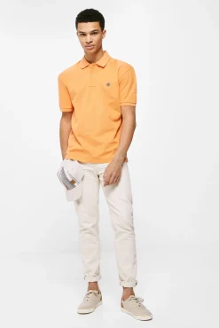 * Polo Pique Basico Naranja
