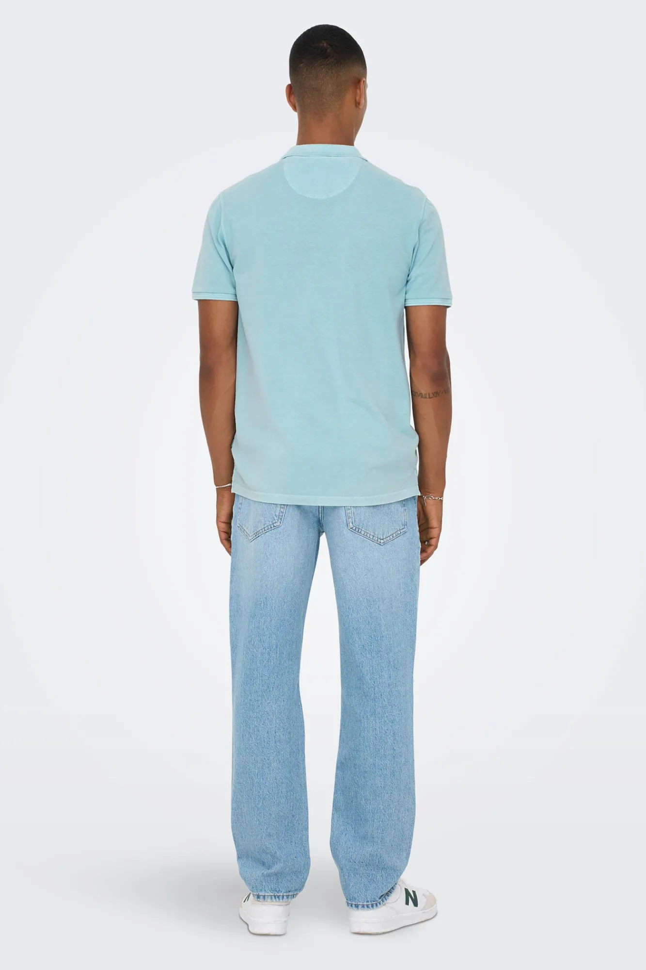 Only & Sons Polo Pique Basico Azul Medio