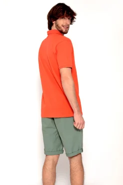 Brave Soul Polo Pique De Manga Corta. Naranja Online