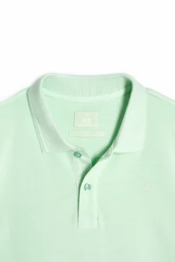 Ooto Polo Pique Lavado Bordado Avion Verde