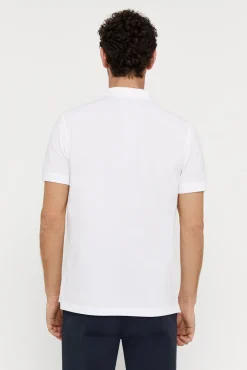 Cortefiel Polo Pique Logo Blanco Outlet