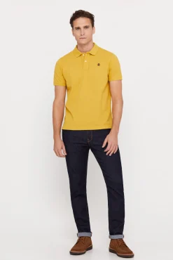 Cortefiel Polo Pique Logo Dorado Clearance