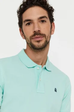 Cortefiel Polo Pique Logo Verde