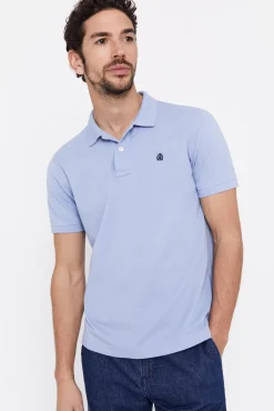 Cortefiel Polo Pique Logo Azul Discount