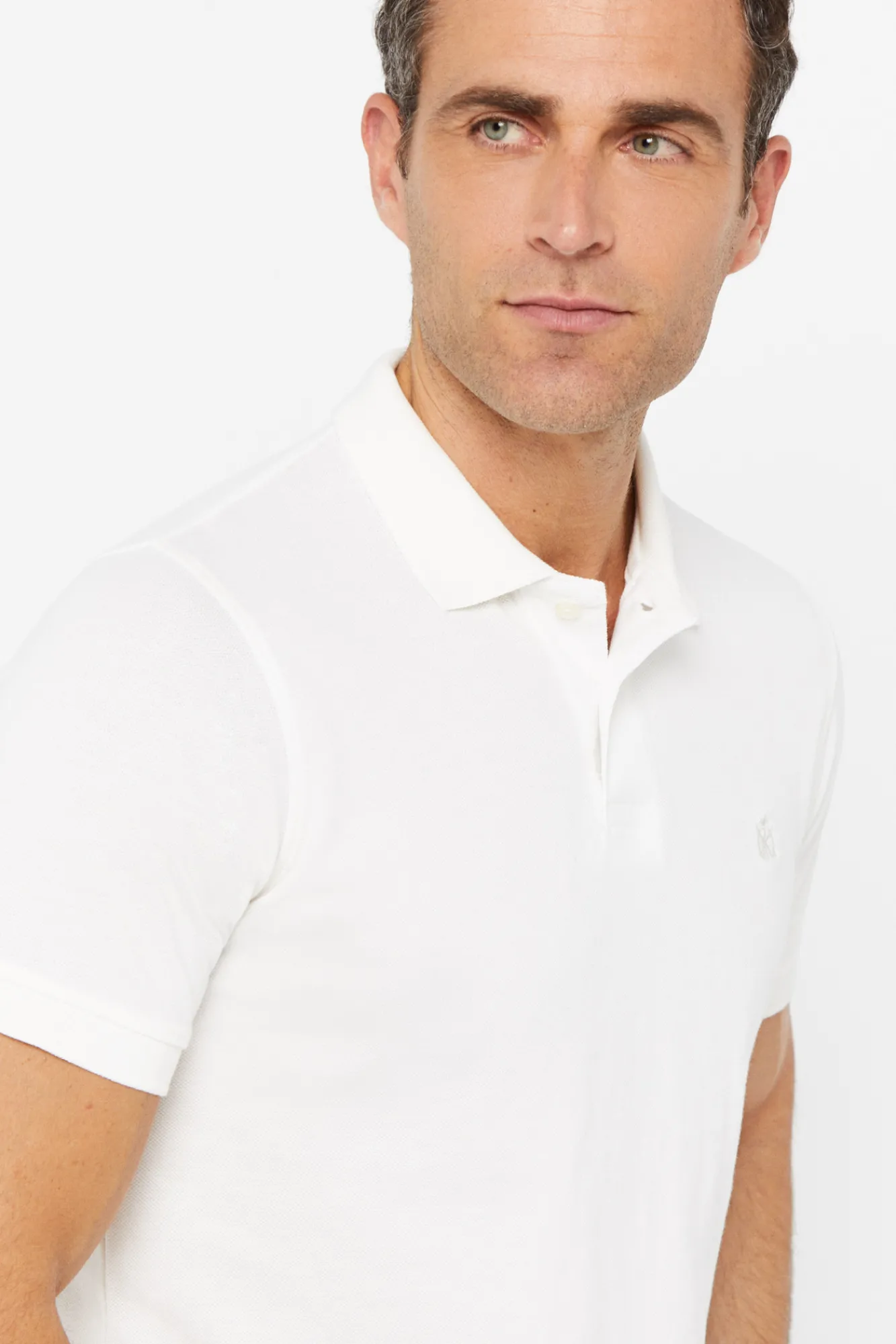 Cortefiel Polo Pique Logo Marfil Best