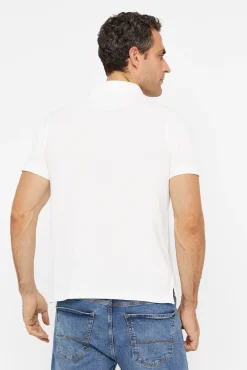 Cortefiel Polo Pique Logo Marfil Best