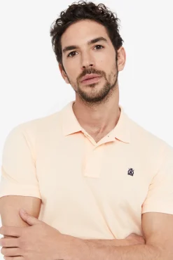 Cortefiel Polo Pique Logo Naranja New