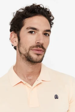 Cortefiel Polo Pique Logo Naranja New