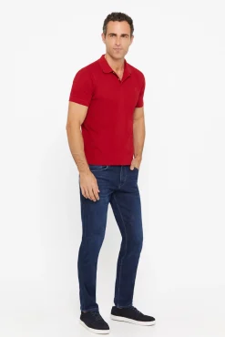 Cortefiel Polo Pique Logo Rojo Best