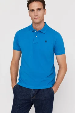 Cortefiel Polo Pique Logo Turquesa Sale