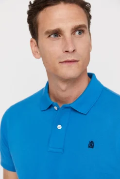 Cortefiel Polo Pique Logo Turquesa Sale