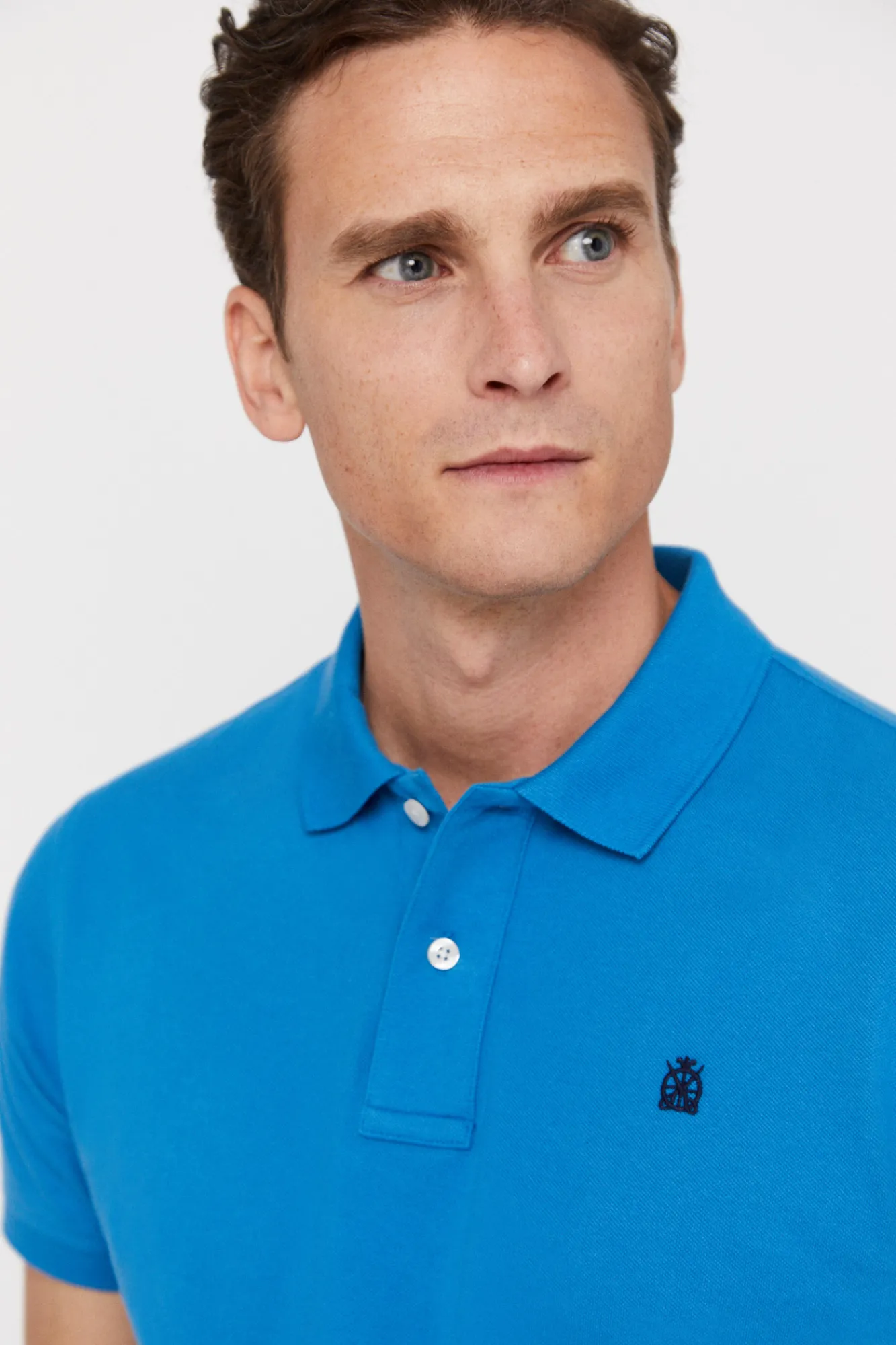 Cortefiel Polo Pique Logo Turquesa Sale