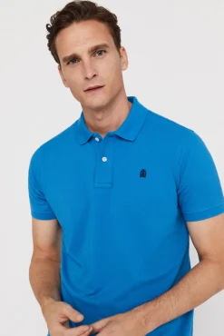 Cortefiel Polo Pique Logo Turquesa Sale