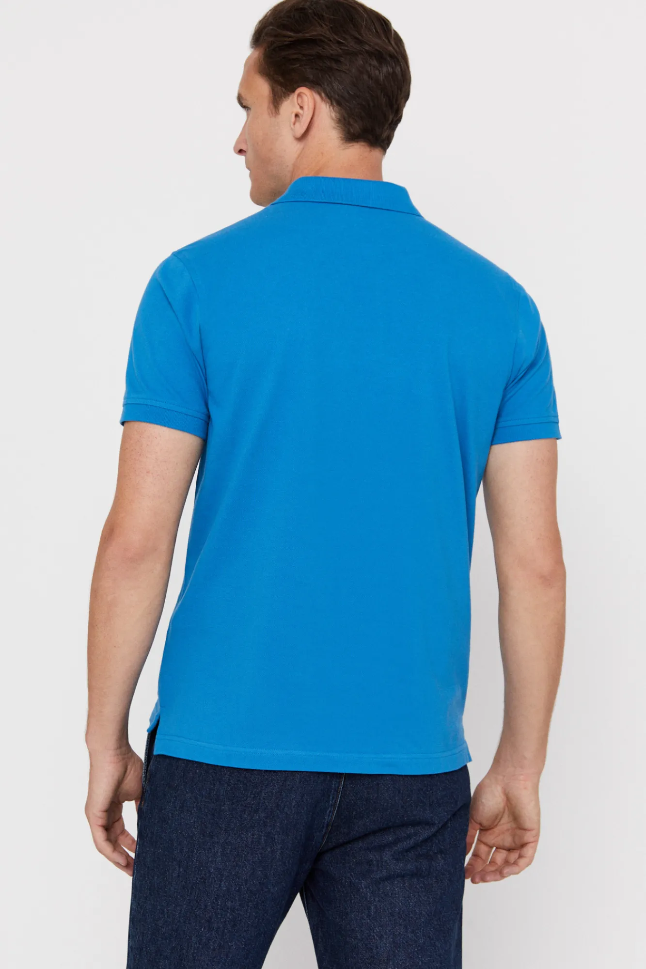 Cortefiel Polo Pique Logo Turquesa Sale