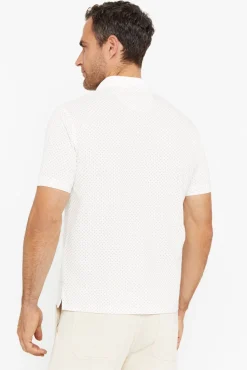 Cortefiel Polo Pique Microestampado Marfil Outlet