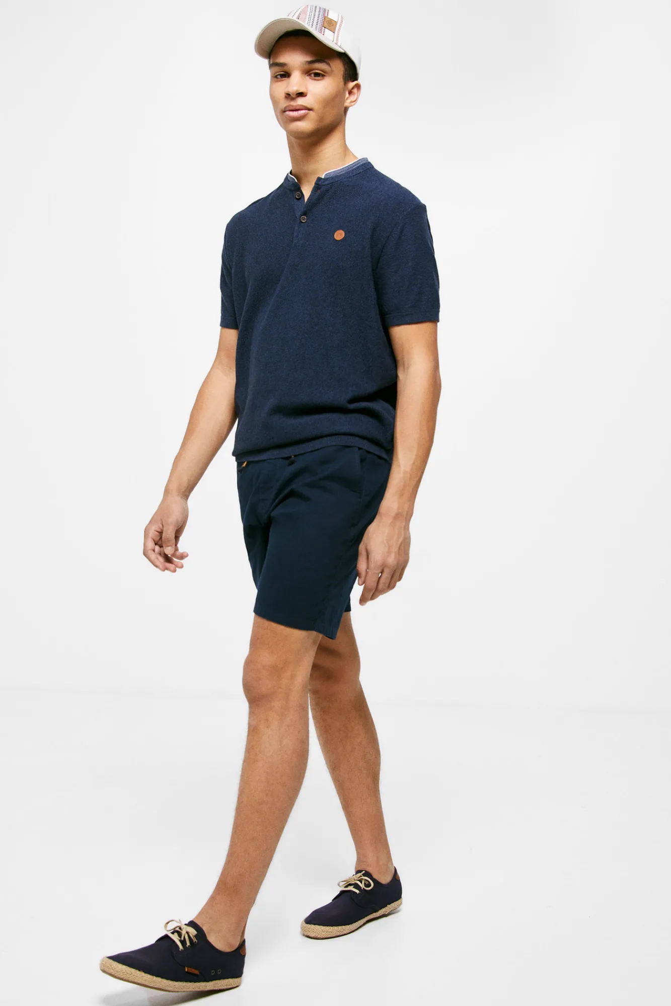 * Polo Punto Cuello Mao Navy Clearance