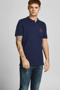 Jack & Jones Polo Slim Fit Navy Outlet