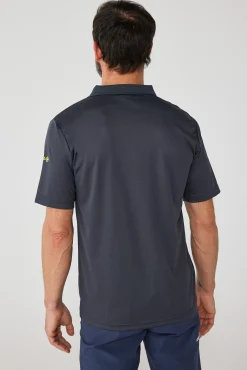 Izas Polo Tecnico De Manga Corta Gris Oscuro Clearance