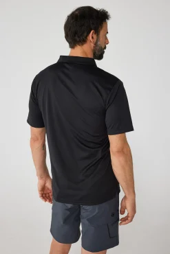 Izas Polo Tecnico De Manga Corta Negro Discount
