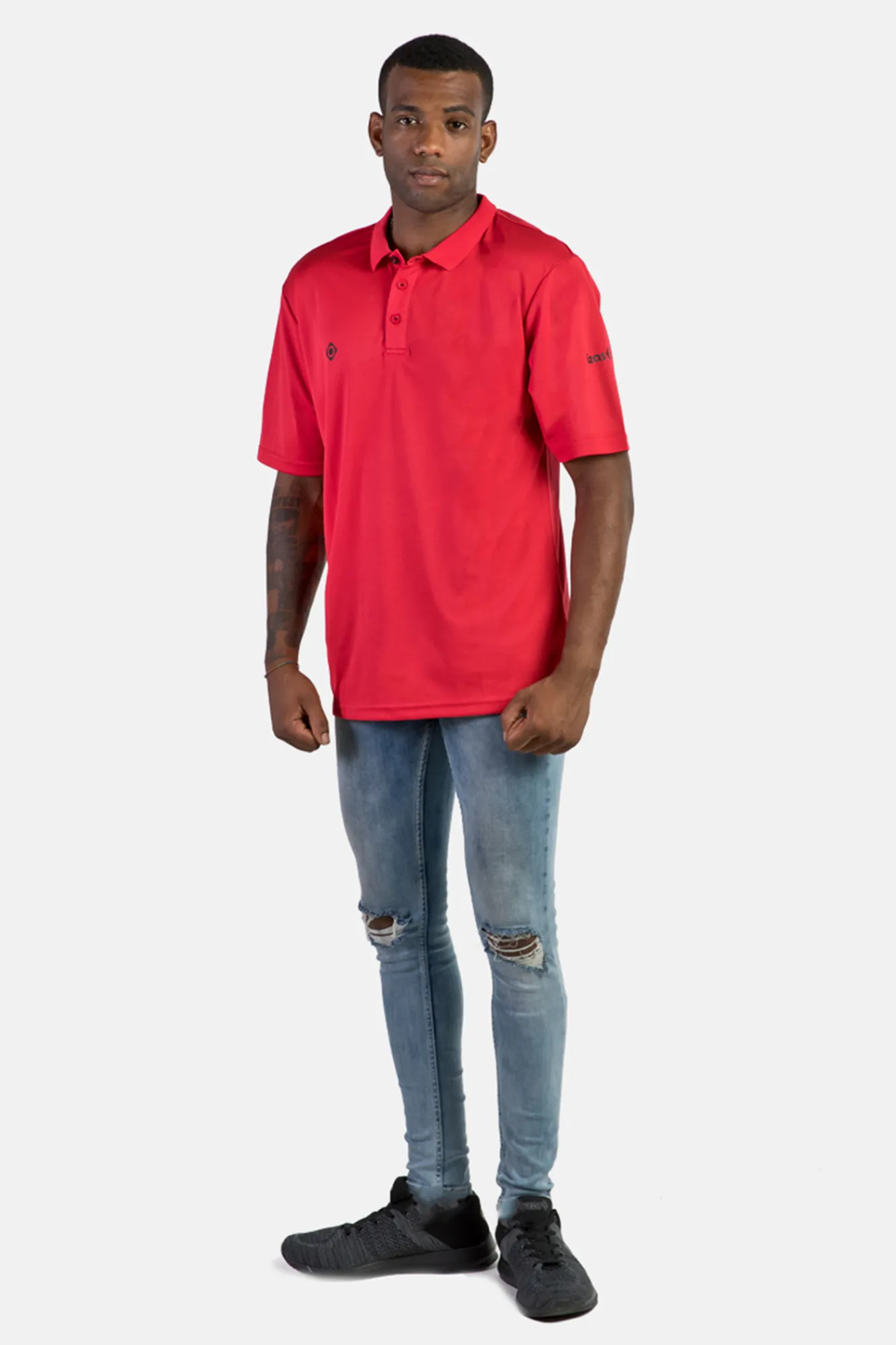 Izas Polo Tecnico De Manga Corta Rojo Online