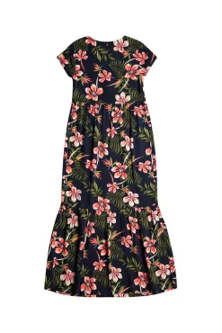 Roxy Popular Song - Vestido Hasta El Tobillo Para Mujer Azul Medio Outlet