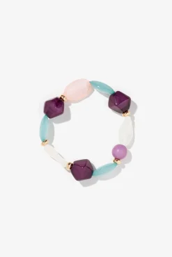 Vilanova Pulsera Con Detalles De Colores Amarillo Online