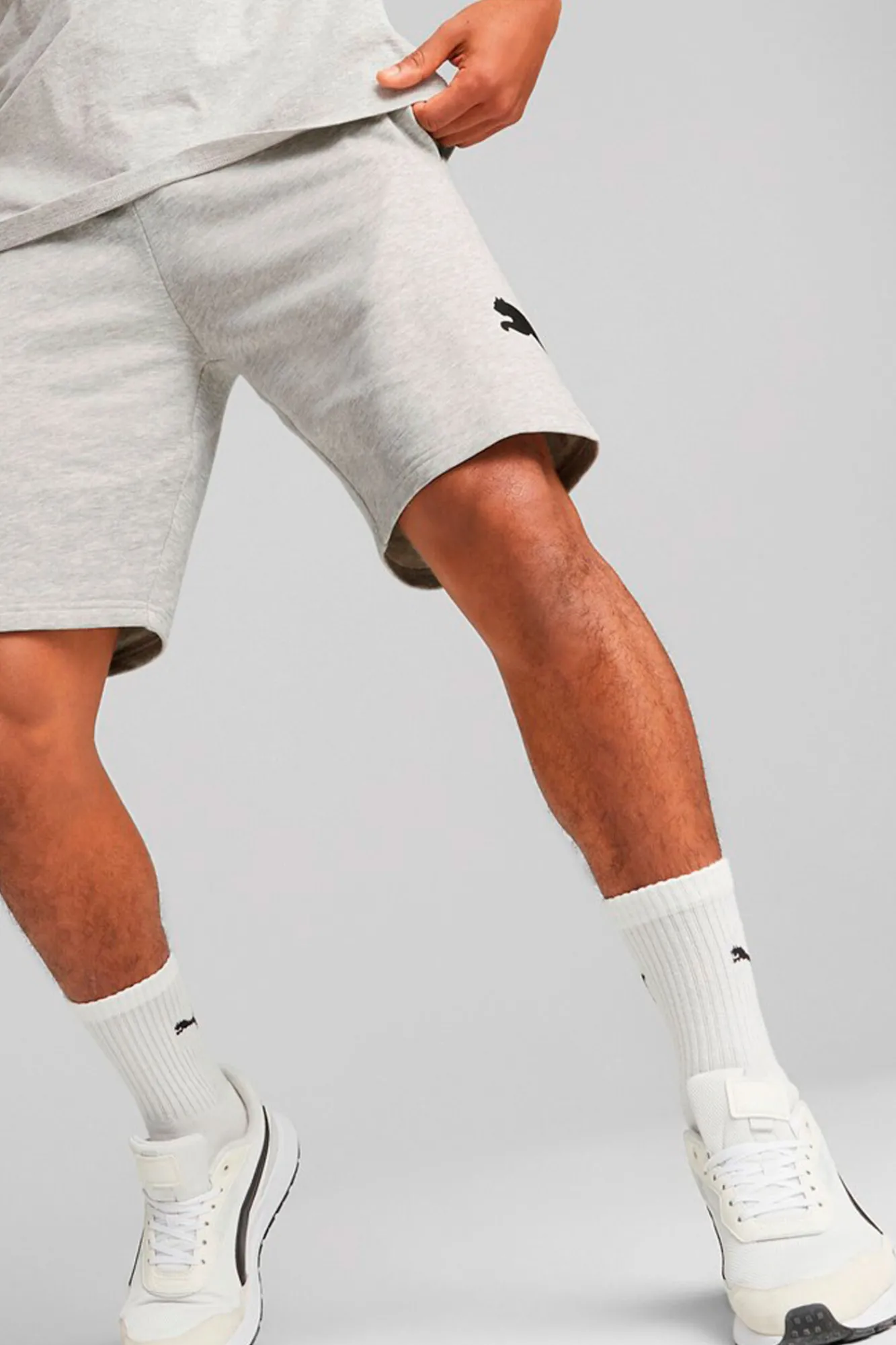 Puma Power Shorts 9 Gris Claro New