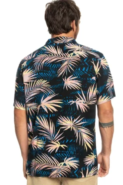 Quiksilver Ripped Up - Camisa De Manga Corta Para Hombre Negro Clearance