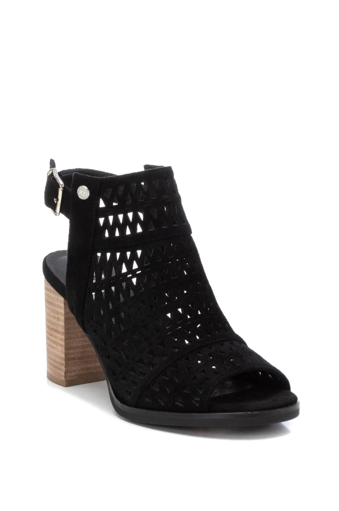 Xti Sandalia Abotinada De Mujer, Negro New
