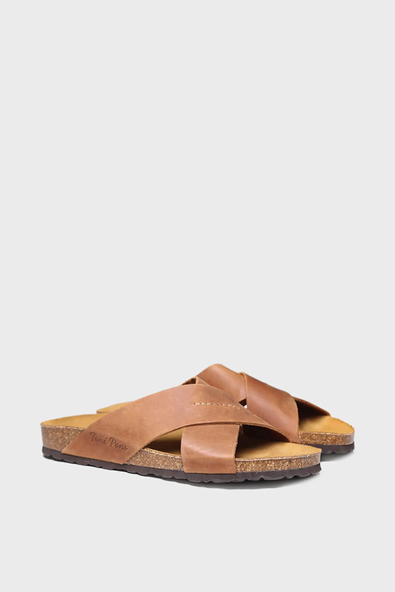 Toni Pons Sandalia Bio De Piel - Gol-Pe Marron Outlet