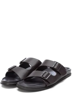 Xti Sandalia De Hombre, Marron Oscuro Online
