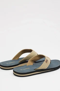 Inside Sandalia Dedo Combinada Loneta Marron Outlet