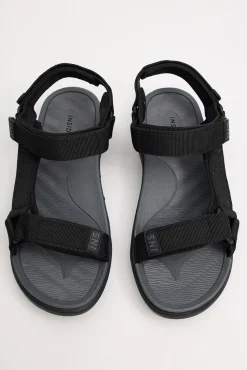 Inside Sandalia Deportiva Nylon Negra Negro