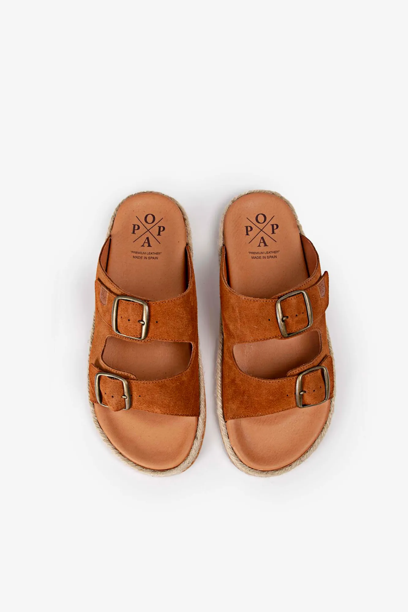 Popa Sandalia Icacos Serraje Cuero Marron Outlet