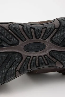 Inside Sandalia Sport Cangrejera Velc Marron Oscuro