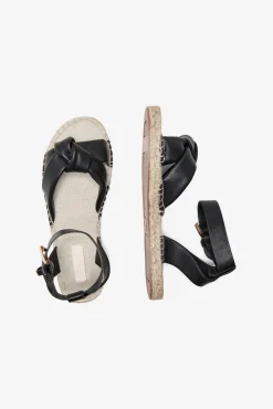 Only Sandalia Suela De Yute Negro New