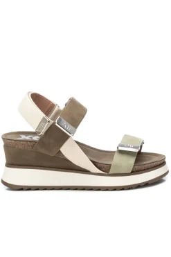Xti Sandalias Con Cuna Kaki Sale